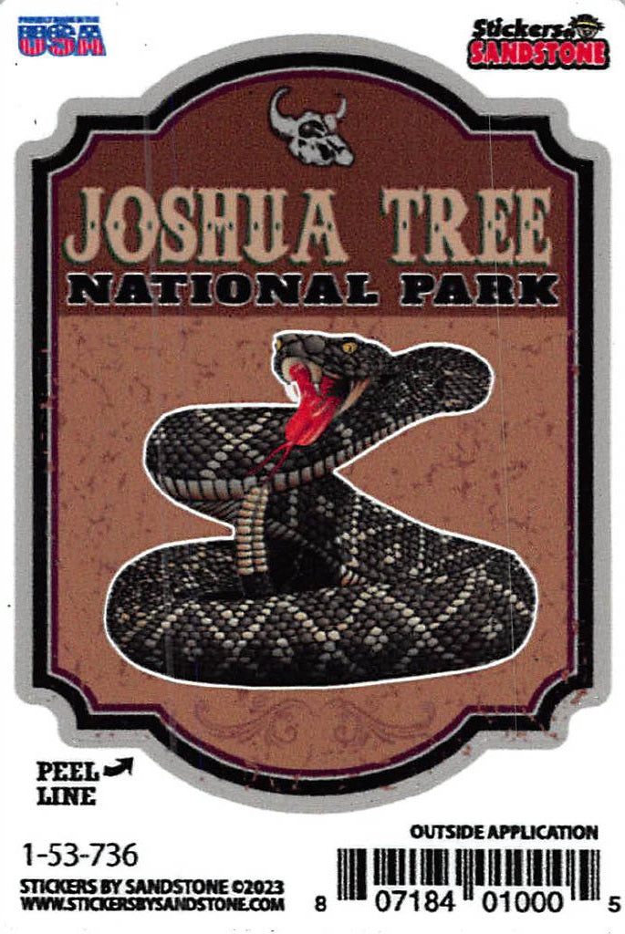 Joshua Tree National Park Snake Sticker