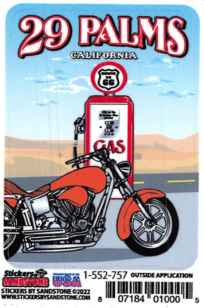 29 Palms Motorcycle Sticker