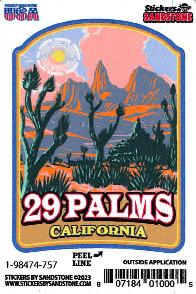 29 Palms Desert Sticker