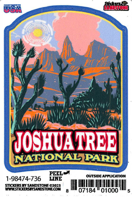 Joshua Tree National Park Desert Sun Sticker