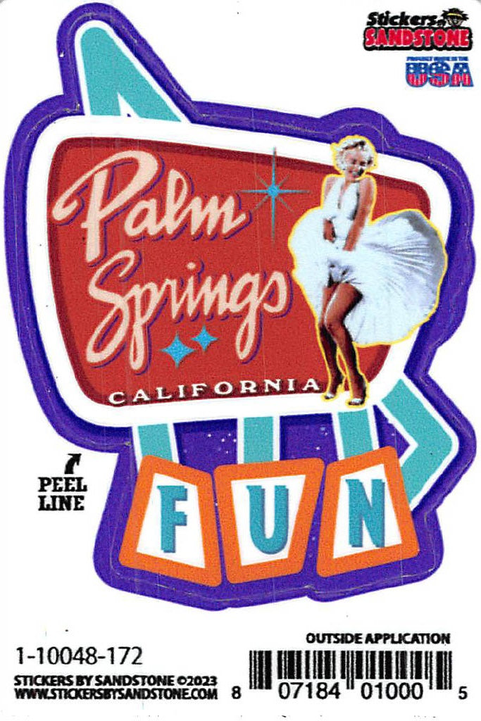 Palm Springs Fun Sticker