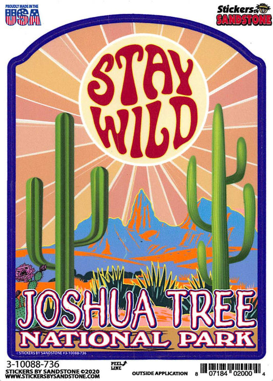 Joshua Tree National Park Stay Wild Sticker