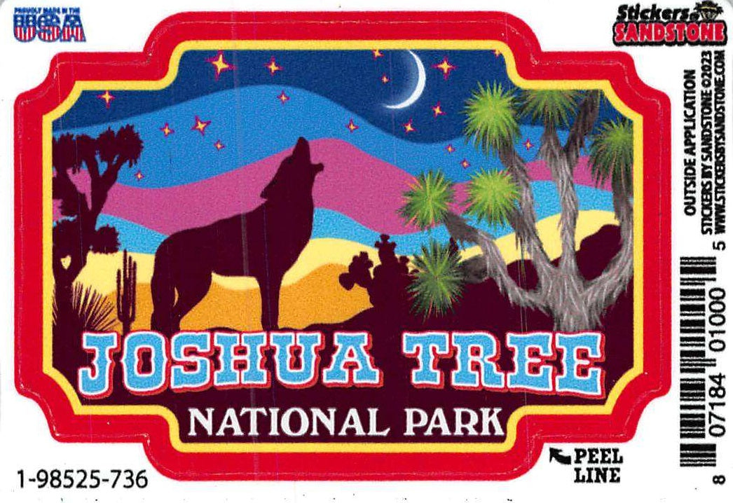 Howling Night Joshua Tree National Park Sticker