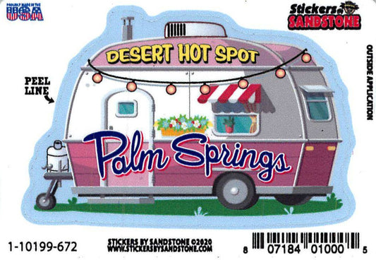 Palm Springs Camper Sticker