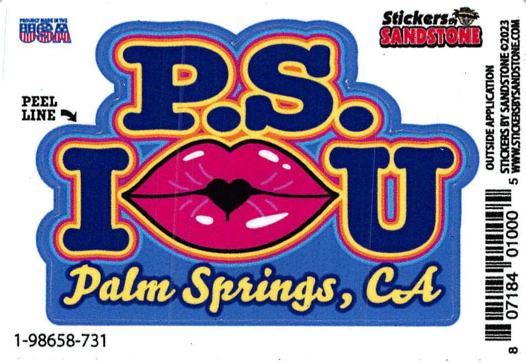 PS I love You Sticker Palm Springs