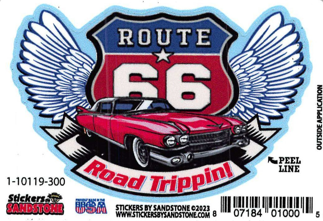 Route 66 Road Trippin Sticker