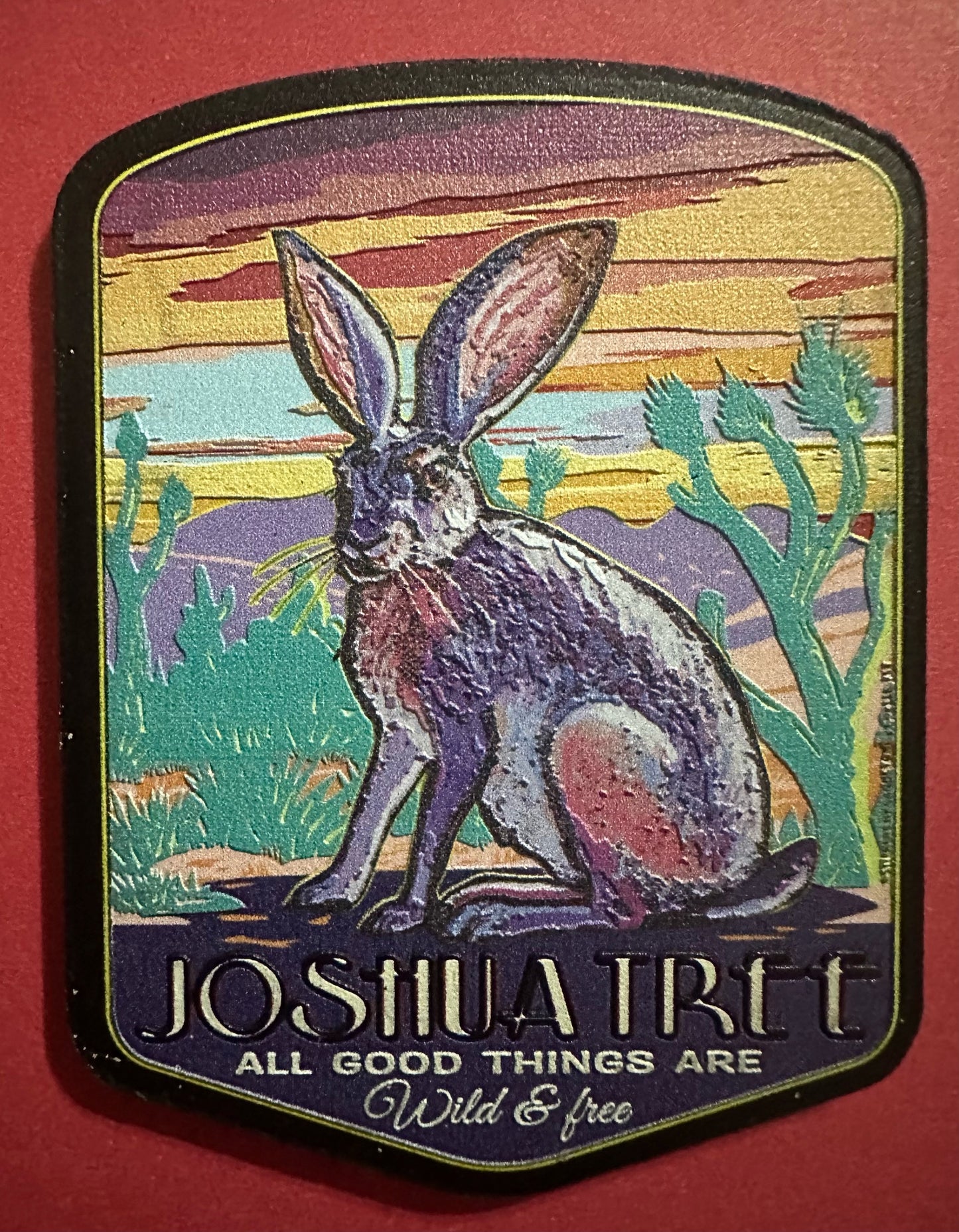 Joshua Tree Hare Magnet